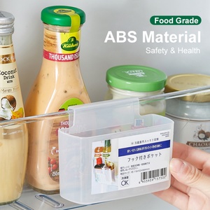 Transparent Stackable Plastic Food <b>Storage</b> Bins Refrigerator Organizer Wall Mounted <b>Storage</b> <b>Box</b> - Product Image 2