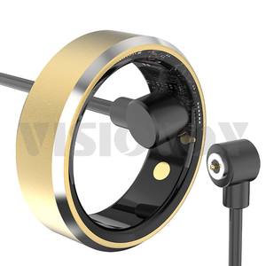 Anillo inteligente de acero inoxidable compatible con Android 5 ATM para hombres y mujeres, presión arterial de oxígeno en sangre para probar la aplicación de pasos de frecuencia cardíaca - Product Image 5