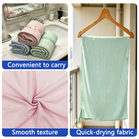Serviette d'été en microfibre à double texture, imprimée, séchage rapide, écologique, super absorbante, antibactérienne, pour la plage et la piscine