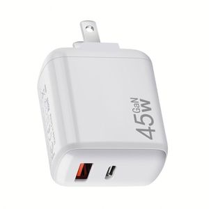 GaN 45W <b>Charger</b> A+C Fast Charging <b>Usb</b>-c Power Supply Adapter US/EU/UK <b>Plug</b> Type C <b>Charger</b> Block - Product Image 5