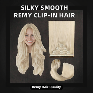 Extensions de cheveux vierges de qualité supérieure Nasa, à clipser, super double drawn, 1 kg, 100 % cheveux vietnamiens, longs, permanentés et toutes les couleurs - Product Image 1