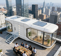 Maison Capsule de Luxe Apple Cabin, Maison Préfabriquée, Tiny House, Maison Mobile avec Fenêtre Panoramique et Terrasse pour Complexes Hôteliers, Vente en Gros Direct Usine