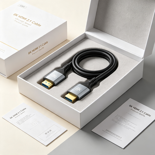 For Latest HDMII Version High Speed 48Gbps Braid Shielding HDTV OEM ODM 8K 60Hz 4K 120Hz Resolution for Cable