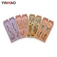 Autocollant en vinyle holographique à points de cristal personnalisés pour les amateurs de scrapbooking, autocollants en forme de marque-page découpés sur mesure