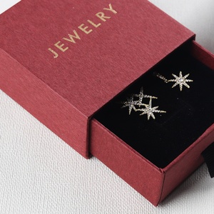 Custom Ring <b>Earring</b> Necklace Jewelry <b>Box</b> Packaging Storage <b>Box</b> PU Jewelry <b>Box</b> With Logo - Product Image 6