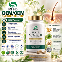Capsules de vitamines pour cheveux, capsules de vitamines pour cheveux à la biotine, au palmier nain, à l'ashwagandha et au zinc, complément nourrissant pour les cheveux, OEM ODM, étiquette privée