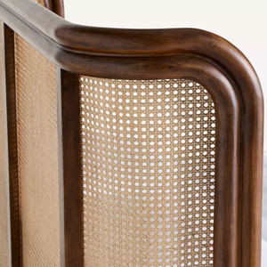 <span class=keywords><strong>Cama</strong></span> de madera maciza de alta calidad, estilo nórdico minimalista, tejida, doble, grande, para dormitorio de villa, hecha de madera. - Product Image 5