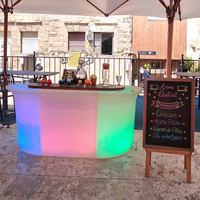 Table led portable pour comptoir de bar pour discothèque/restaurant