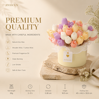 Vela Aromática de Lujo con Aroma a Tulipán, Vela Decorativa Hecha a Mano, Regalo para el Hogar, Servicio de Etiqueta Privada con Logotipo Personalizado OEM ODM