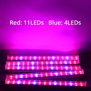 T5 Led Kweeklampen Rood Blauw Volledige Spectrum Plant Groeien Lamp Met Kamerplant Licht Bar 4 Dimbare Voor Zaailingen succulent