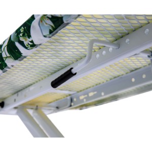 Tabla de Planchar MILENYUM PEARL con Diseño Floral, Superficie de Malla, Altura Ajustable, Estación de Vapor, Soporte para Plancha, Material de Plástico y Tela - Product Image 3