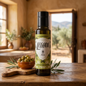 Aceite de Oliva Virgen Extra Monovarietal Hojiblanca Premium Premiado, 100 ml, para Aderezar, Cocinar y Acabar Platos, Legado - Product Image 1
