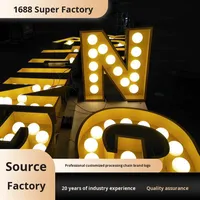 La lumière tridimensionnelle verticale de LED signe les caractères lumineux acryliques d'acier inoxydable