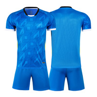 Maillot de football jacquard respirant à manches courtes de haute qualité, personnalisable avec logo, séchage rapide, pour entraînement d'équipe de club