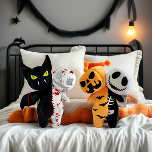 Unisex Halloween Glow-in-The-Dark đồ chơi sang trọng thiết kế mới bí ngô sọ BAT Ma Thú nhồi bông PP bông Kinh doanh Quà tặng trẻ em - Product Image 5