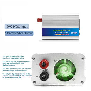 อินเวอร์เตอร์อัจฉริยะ 500W เป็นไฟ AC 12V ถึง 110V พร้อมพัดลม คลื่นไซน์ดัดแปลง 300W แบบเอาต์พุตเดี่ยว รองรับ NFC Network - Product Image 3
