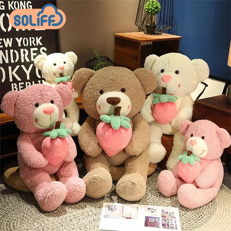 OEM ODM jouet personnalisé en peau d'ours en fourrure douce jouet en peluche personnalisé animal de grande taille saint valentin 2m ours en peluche jouets