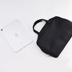 印花携带设计标志防水商务旅行黑色定制涤纶袖套笔记本电脑包女用电脑包