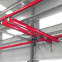 Pont roulant monorail à commande KBK avec chariot de levage, déplacement avant/arrière, portée 500kg 300kg