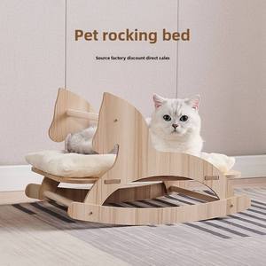 Luxury <b>Cat</b> <b>Tree</b> Scratcher Wooden Horse Platform Hemp Rope Integrated <b>Cat</b> House Toy Large <b>Small</b> Luxury Villa <b>Cat</b> Climbing Frame - Product Image 2