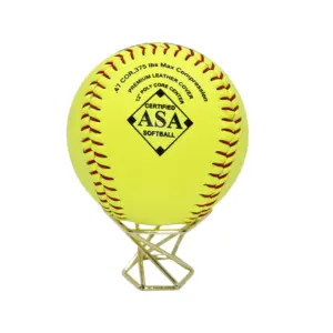 Prix d'usine Official League Softball Fastpitch ASA Certified Softball Premium Leather Poly Core Center