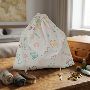 Sacs en tissu personnalisés avec cordon de serrage pour l'emballage et la vente au détail - Product Image 1