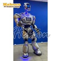 Costume de robot LED pour performance DJ et danse, avec lumières LED, pour salle de bal et boîte de nuit, taille unique, imprimé