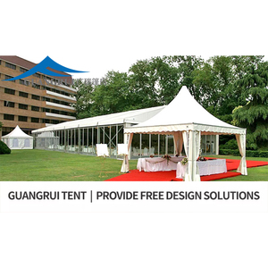 Tente de mariage de luxe pour 300 personnes, grande tente de mariage extérieure, bâche transparente en PVC à vendre - Product Image 4