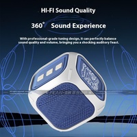 Mini portátil inalámbrico para altavoz Bluetooth, iluminación LED RGB, Subwoofer de Audio alimentado por batería para uso en exteriores en automóvil
