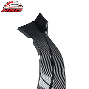 Compatible con Ford Mustang Ecoboost 2015-2017, Labio de Parachoques Delantero Estilo IKON V2, Impresión de Fibra de Carbono - Product Image 3