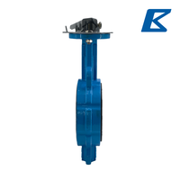 Vanne papillon à levier, corps en fonte ductile, disque en acier inoxydable SS304, siège en PTFE, commande manuelle, PN16/CLASSE 150LB/5K/10K