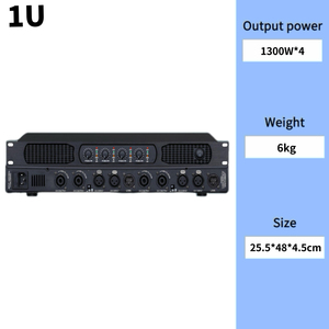 FLALWREO DK4350 Professionele Power Mixer Versterker 1300W Uitgangsvermogen met Actieve & Passieve <span class=keywords><strong>12</strong></span> Inch Metalen Behuizing voor Speaker & Hoorn - Product Image 2