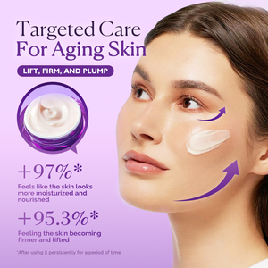 Creme Facial Noturno KOEC 3D Lifting com Peptídeos para Rugas, Hidratante Profundo com Ácido Hialurônico Vegano Coreano - Product Image 3