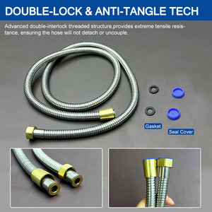 Manguera de Extensión para Ducha, Negra Mate, Resistente, con Tubo Interior de EPDM y Conector de Latón Antiderrames - Product Image 5