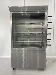 Rôtissoire à <span class=keywords><strong>poulet</strong></span> au gaz de <span class=keywords><strong>style</strong></span> armoire en acier inoxydable commercial CHUANGYU à 6/8 étages, peut rôtir 30 à 40 poulets en une fois - Product Image 2