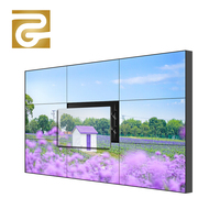 Mur vidéo LCD HD intérieur BOE Blast 46-65 pouces 4K 2x2/3x3 avec cadre étroit de 1,8 mm, prise en charge du texte et de l'animation, anti-reflets, garantie 1 an