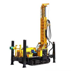 크롤러 공압 300m 회전 드릴링 장비 관개 농장 물 바위 잘 드릴 기계 기어 펌프 엔지니어링 장비 - Product Image 5