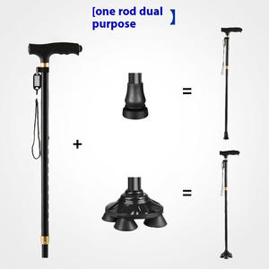 ポータブルメディック折りたたみ式高齢者向け高級伸縮式アルミ製折りたたみ杖、おしゃれな護身用アクセサリー、ハイキング用 - Product Image 4