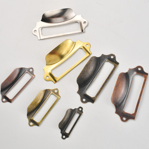 Furniture Handle Rectangle <b>Drawer</b> Pull Carbon Steel Antique Bronze Traditional Durable - Product Image 3