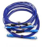 Puente personalizado de fibra óptica monomodo Simplex 9/125 Cable de conexión de fibra óptica blindado LC SC ST FC Conector de fibra