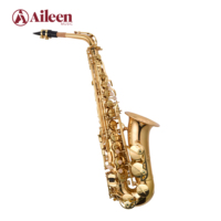 High F# Musical Woodwind Instruments Golden Lacquer Eb Key Sax Alto Saxophone ( SP1001G )