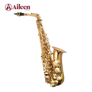 Saxofone <span class=keywords><strong>Alto</strong></span> Eb com Chave de F# Sopro de Madeira com Acabamento em Laca Dourada (SP1001G) - Product Image 3