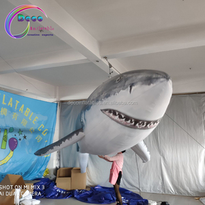 Nouveau design de requin gonflable géant pour la publicité, <span class=keywords><strong>ballon</strong></span> à hélium en forme de requin pour les événements - Product Image 6