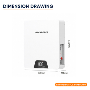 Système solaire tout-en-un 51,2 V 10 kWh, Powerwall, batterie lithium 51,2 V 10 kWh, système solaire domestique, batterie de stockage - Product Image 3