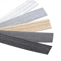 Bande de chantournage PVC imitation bois standard, finition écologique, largeur 12-650 mm, épaisseur 0,4-3,0 mm, pour le bordage de meubles
