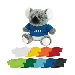 personalized soft stuffed animal koala cuddly toy doll custom logo plushie koala bear plush toys T shirt with logo