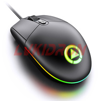 Souris Souris filaire photoélectrique haute performance avec 6 touches programmables et lumières LED respiratoires Souris