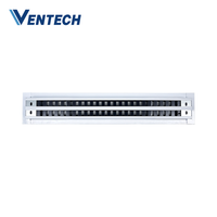 Diffuseur d'air linéaire en aluminium réglable pour plafond Ventech Air Conditioning ODM/OEM