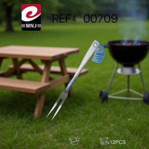 MNJ Fork 00709 Stainless Steel Barbecue Grill Cooking Tool 12Pcs Pack - Product Image 2