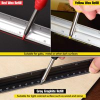 Crayon de charpentier à usage intensif avec taille-crayon pour la construction et le travail du bois DIY Grade OEM/ODM pris en charge